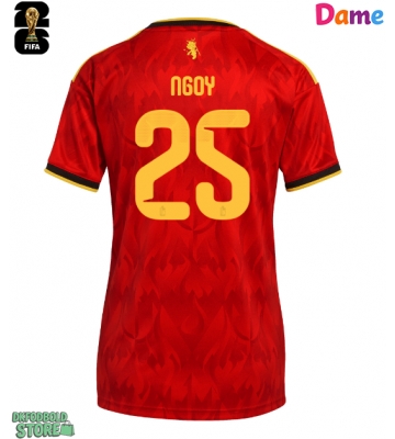 Belgien Nathan Ngoy #25 Replika Hjemmebanetrøje Dame VM 2026 Kortærmet
